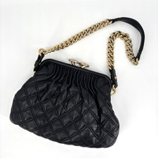 MARC JACOBS Stam Kiss-Lock Chain Shoulder Bag...