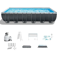 12' x 24' x 52" Rectangular Ultra XTR Above Ground Swimming Pool Package 
