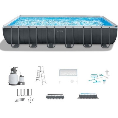 12' x 24' x 52'' Rectangular Ultra XTR Above Ground Swimming Pool Package 