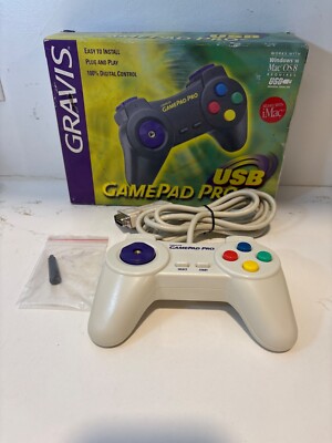Vintage Open Box Gravis GamePad Pro USB Controller 42111 For Mac Windows 95 98