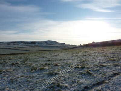 Foto 6x4 Felder mit Lichtdecke Schnee Brassington Harboro' Ro c2009