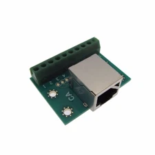 RJ45 10P10C 10P Ethernet Connector Breakout Board Screw Terminal Board Shielded