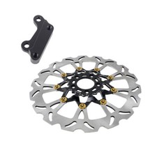 14" Floating Front Brake Rotor w/Caliper Adapter for Harley Sport Glide FLSB 107
