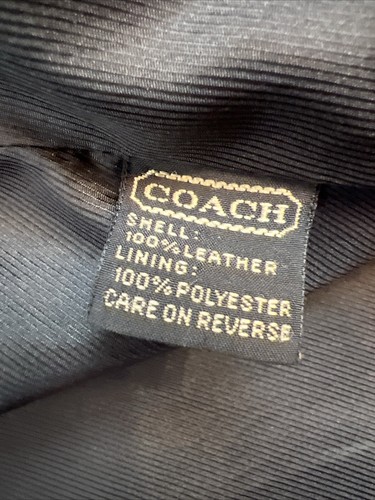 COACH Genuine Glove Leather Jacket Coat Women’s Size Small Button Up Authentic - Picture 9 of 14