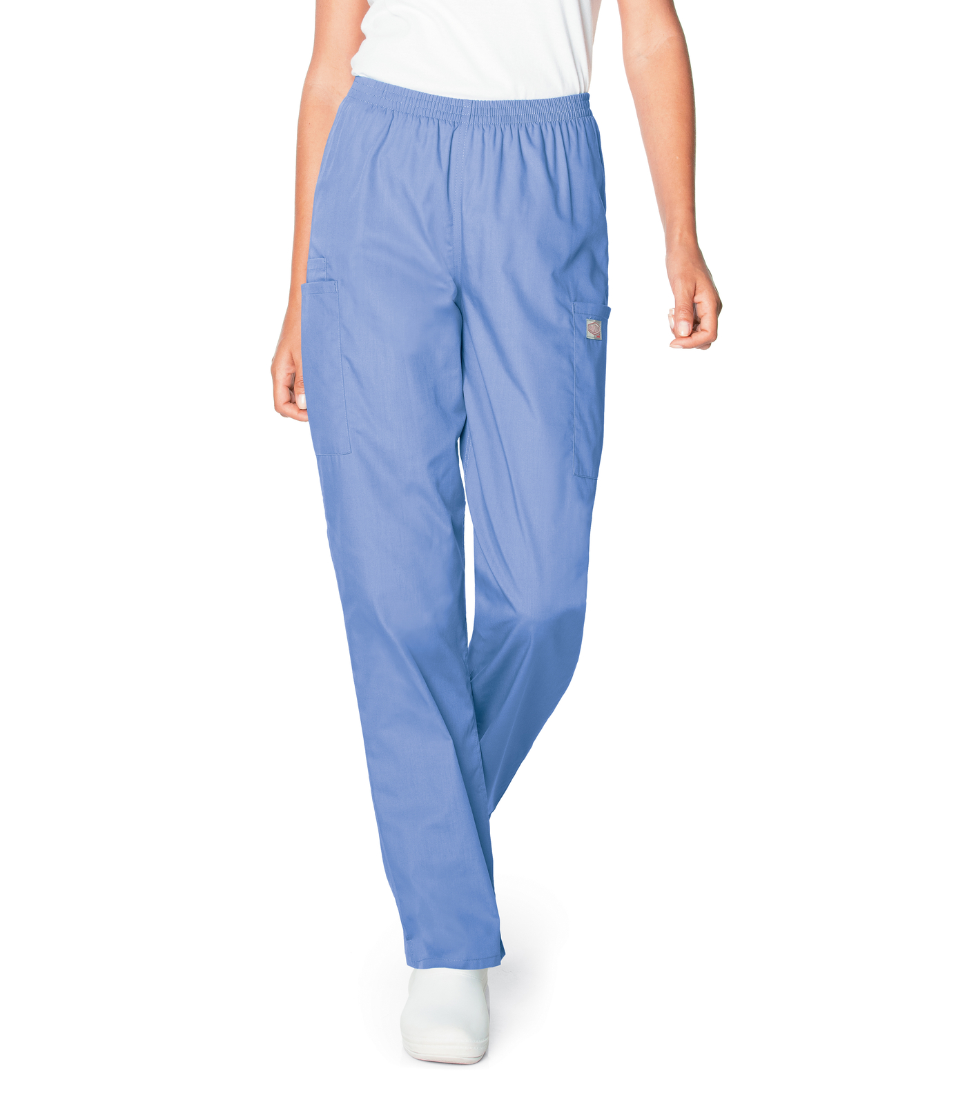 Scrub Zone by Landau Women's Elastic Waist Straight Leg Scrub Pant