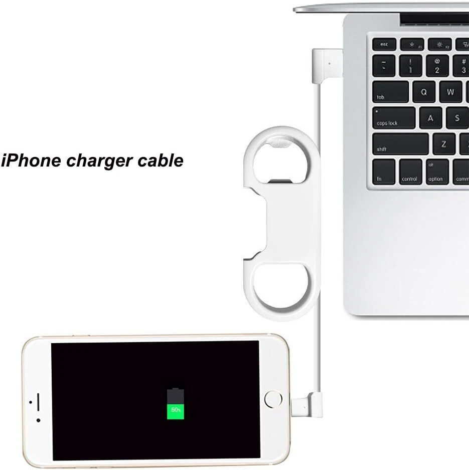 Keychain Charger Cable Short USB to Clip for iPhone iPad - Image 3 of 4
