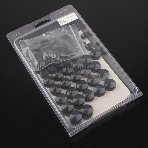 Black ABS Bolt Toppers Caps Cover Set For Harley Road King Twin Cam 1999-2006 - Bild 6 von 10