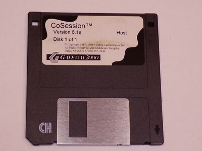 CoSession 6.1 Host Gateway 2000 Vintage 3.5 Disk Windows PC MS Computer Program