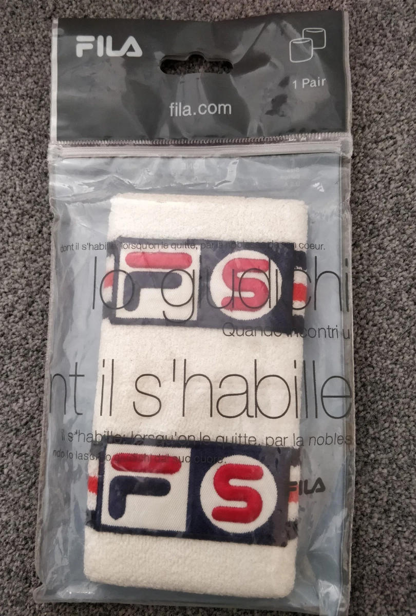 Supreme x Fila sweatband wristband 2007 brand new ds box logo bogo