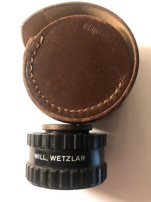 Vergrößerungsobjektiv Will Wetzlar Wilon 1:3,5/50mm im Lederköcher