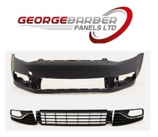 Volkswagen Polo 2014-2018 Front Bumper Complete With Centre Grille & Fog Grilles