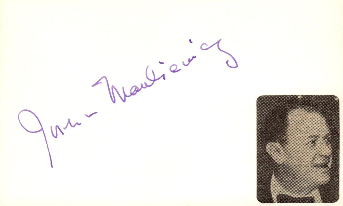 Joseph Mankiewicz Signed Auto 3x5 Index Card Citizen Kane | eBay