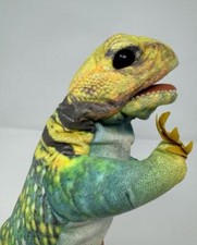 Folkmanis Collared Lizard Hand Puppet Toy Plush Reptile Full Body Realistic