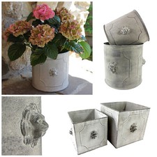 Übertopf Löwenkopf Shabby rund eckig Kübel Vintage Blumen Pflanztopf