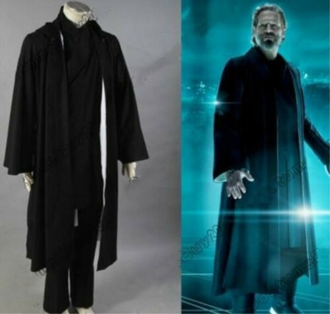 Tron: Legacy Kevin Flynn Black Uniform Cosplay Costume Custom Made