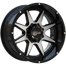 Rugged Tuff Rt8000 20x10 Wheels Rims Set Machined Face 8x6.5 8x165.1 Ford Chevy