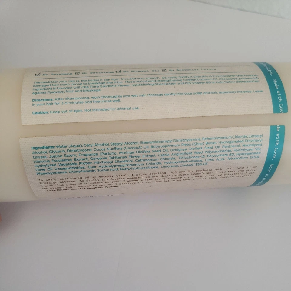 Paquete de 3 acondicionadores anti-rotura y anti-frizz Villancicos Hija Sagrada Tiare Foto 3 de 4