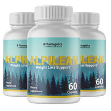 Alpilean Weight Loss Support - 3 Bottles 180 Capsules