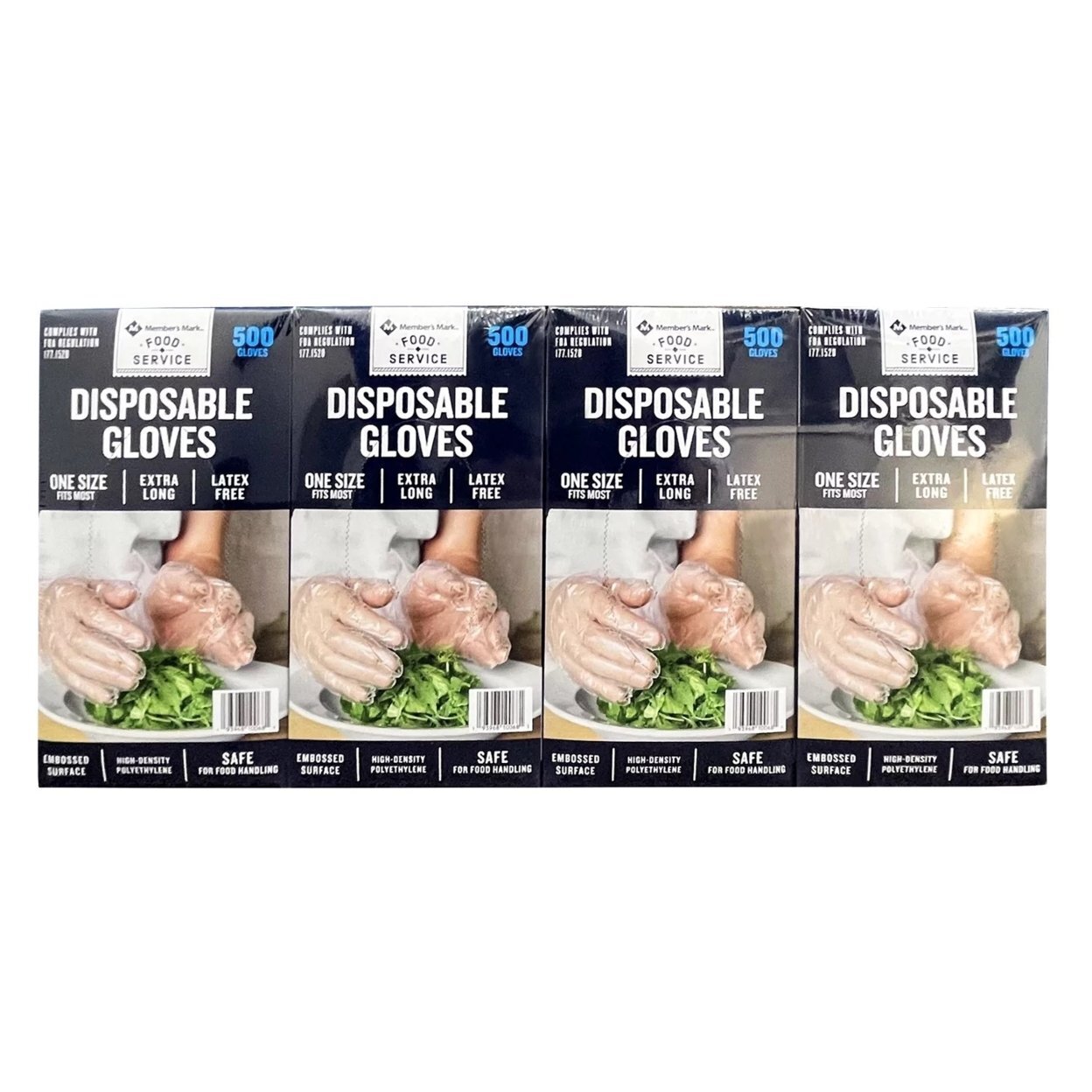 Members Mark Disposable Food Gloves (2,000 Count)