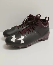 Under Armour Football Cleat Men's Black/Maroon SIZE 15