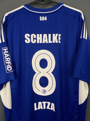 MEN FC SCHALKE 04 2022/2023 DANNY LATZA #8 SOCCER FOOTBALL SHIRT