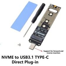 M.2SATA to USB3.1 Converter M.2 NVME to USB3.1 Adapter Fast Data Transfer
