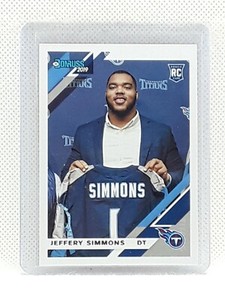 Jeffery Simmons 2019 Donruss Football - RC #258 Rookie Card - Tennessee Titans