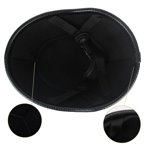 Nuovo Leggero Moto MTB Beanie Mezzo Casco Scooter Novità Skid Cap Chopper - Foto 20 di 24