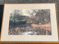 Donald Werden (American, 1921- 1991) ALONG THE STONYBROOK Watercolor Painting