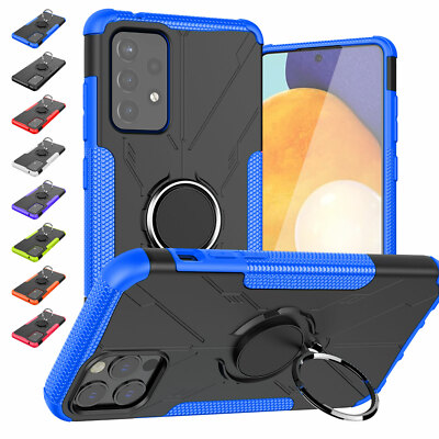 Side Honeycomb Texture Design Phone Case For Samsung Galaxy A52/A72 5G With  Ring