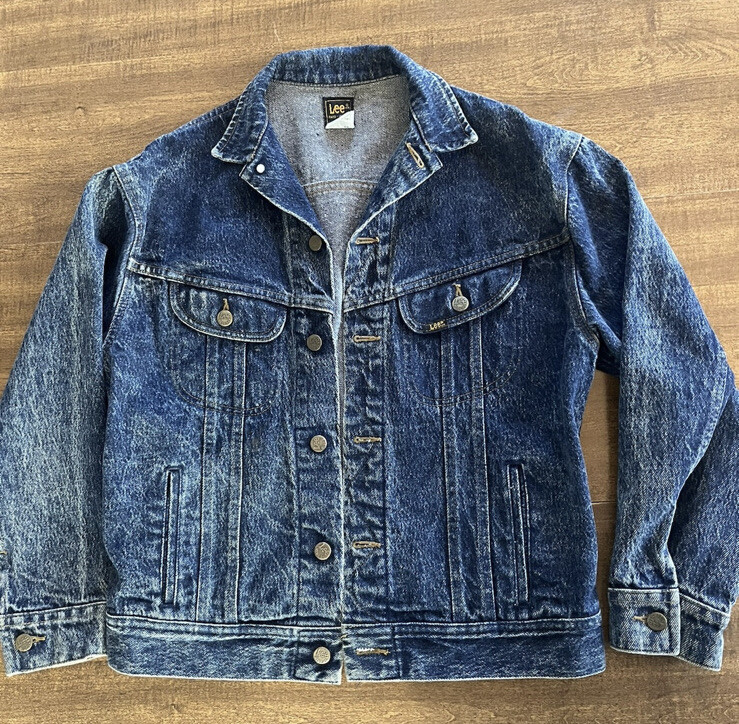 VTG LEE 153438 denim trucker jacket 70s USA SZ L 40 Regular VTG LEE 153438 denim trucker jacket 70s USA SZ L 40 Regular