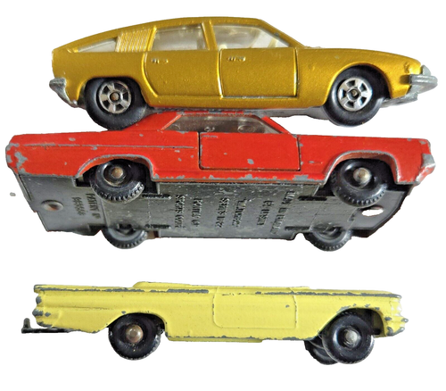Lesney Matchbox #'s 56 39 & 22 BMC 1800 Pininfarina Pontiac GP Pontiac Convert - Picture 8 of 8
