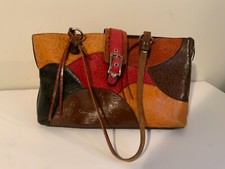 Retro Western tooled LEATHER PURSE