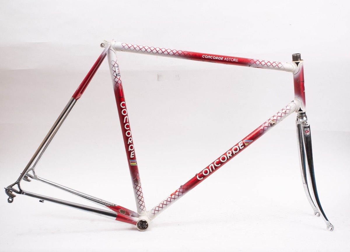 レア Concorde Astore TT ファニーバイク フレームセット Concorde Astore vintage road bike steel frame fork 57cm | eBay