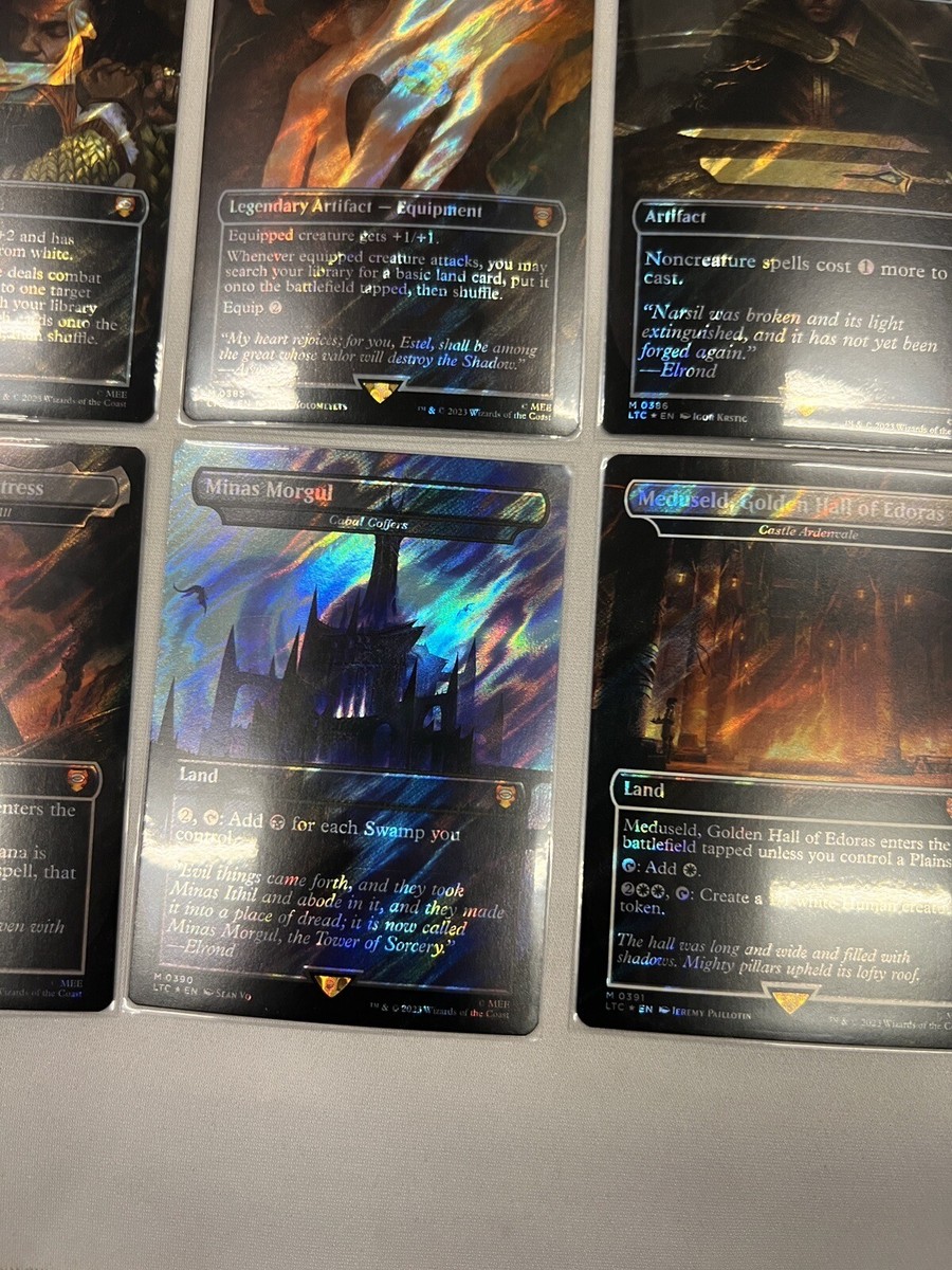 Commander Lord of the Rings LRC MTG Complete Set Surge Foil Box Topper  378-407 | eBay