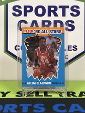 Akeem Olajuwon 1990-91 Fleer Basketball “All Stars” HOUSTON ROCKETS 