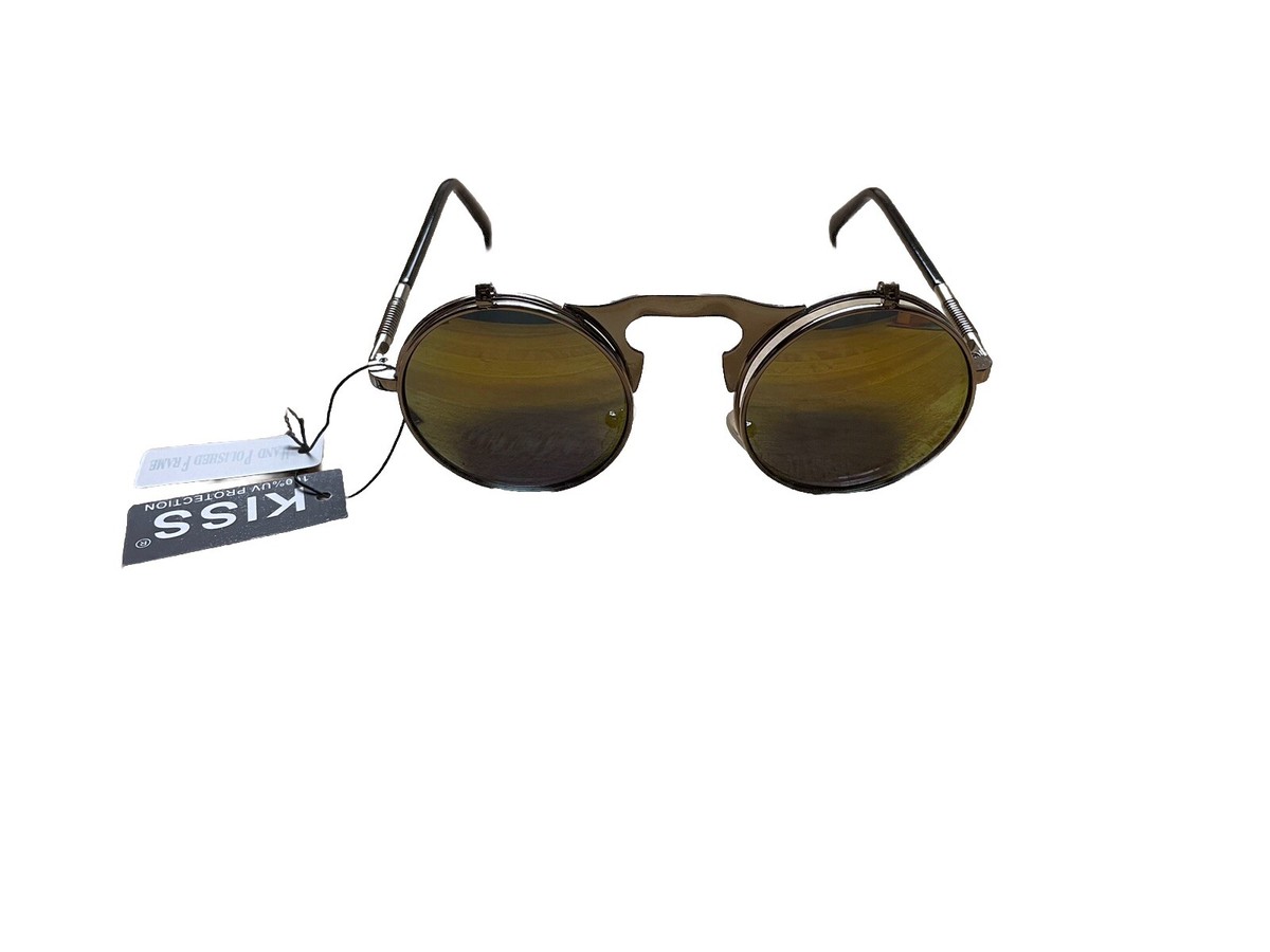 steampunk Goggles Glasses Round Sunglasses Emo