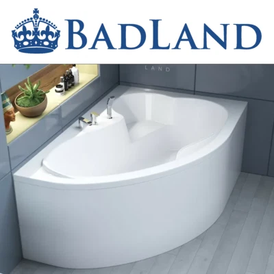 POLIMAT Eckbadewanne Badewanne Eckwanne Acryl 160x105 Schürze + Füße + Ablauf + !GRATIS!