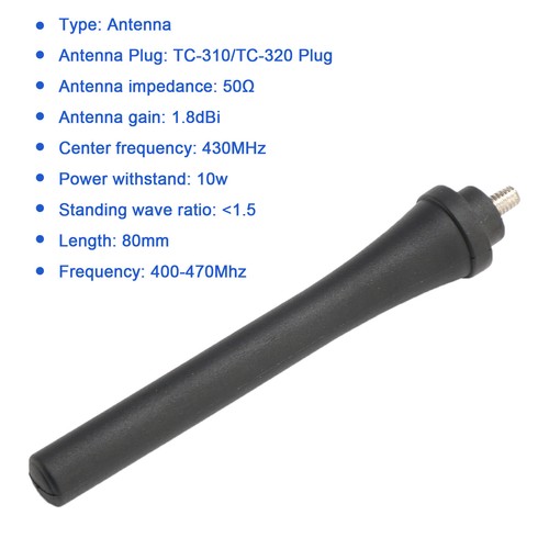 1x Radio 80mm 400-470Mhz HYT-TC310 Antenna pour Hytera TC310 TC320 Walkie Talkie - Zdjęcie 16 z 16