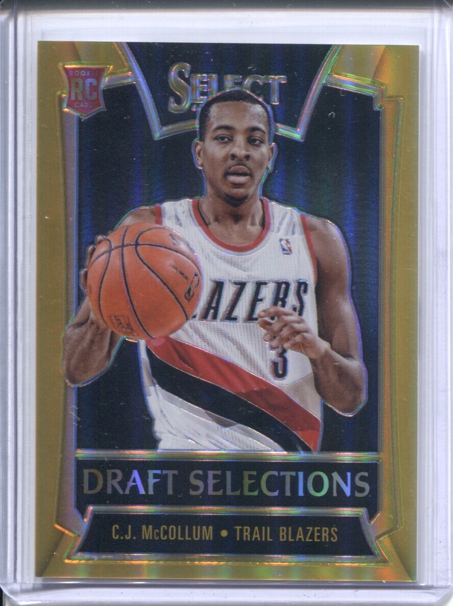 2013-14 Panini Select Gold Prizm CJ McCollum 8/10 RC