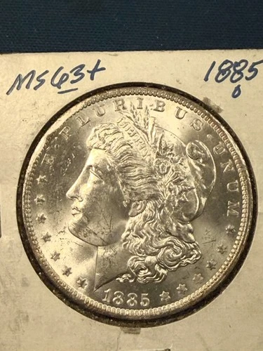 1885-O Morgan Silver Dollar $1 Uncirculated beautiful high grade