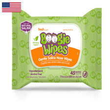 Baby Saline Wipes By Boogie For Face Hand Body Nose Made Vitamin E Aloe