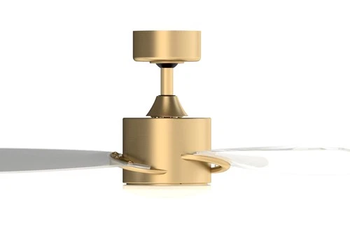 52" Fanimation Sculptaire Satin Brass LED Ceiling Fan with Remote - Picture 6 of 9