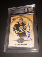 BECKETT 10 GEM MINT AUTOGRAPH JEAN RATELLE 2023 CENTENNIAL SIGNED CARD 016
