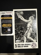 Dick Van Arsdale Signed 5x8 Photo - Phoenix Suns JSA COA Autograph