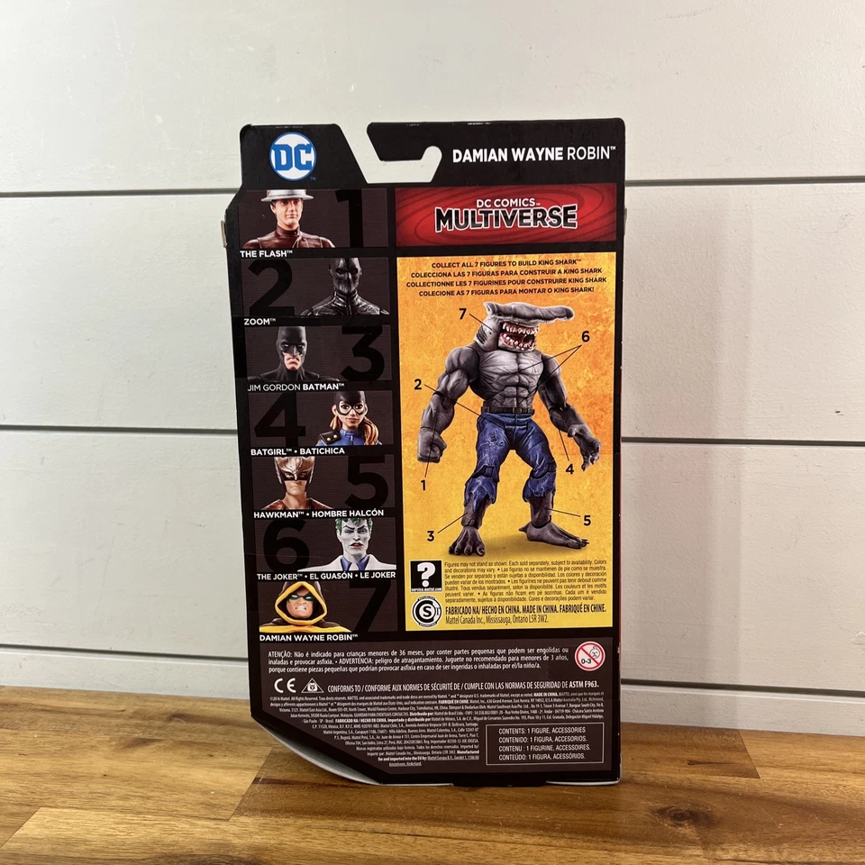 DC Comics Multiverse Damian Wayne Robin Figure BAF King Shark Mattel Ships Fast! - Image 3 of 4