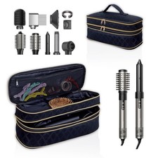 Hair Dryer Curling Iron Storage Bag, Travel Carrying Case, Slim Expandable Ha...