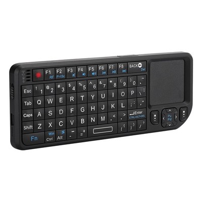 Mini Wireless Keyboard USB Portable Black Multi Function Ultra Thin Backlit SET