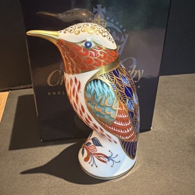 Royal Crown Derby Briefbeschwerer '' KOLIBRI '' - LVI Kolibri verpackt 