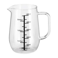 Stellar Measuring Jug Glass 500ml Heatproof Kitchen Cookware Clear Durable Large